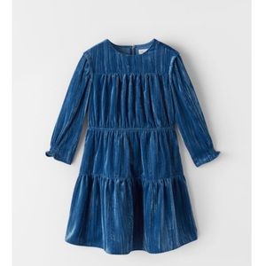 Zara Tiered Velvet Dress